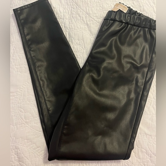 Michael Kors faux leather leggings size 4 - Picture 1 of 4